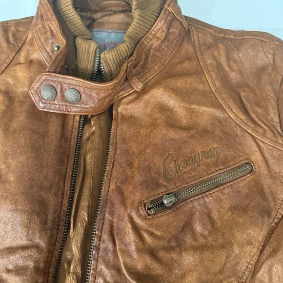 Chevignon Leather Jacket - Picture 2 of 4
